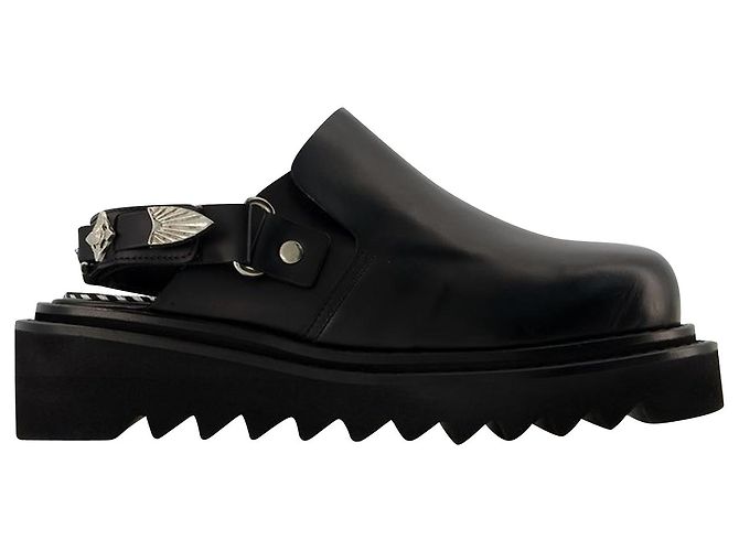 Aj1239 Mules - Toga Pulla - Black - Leather