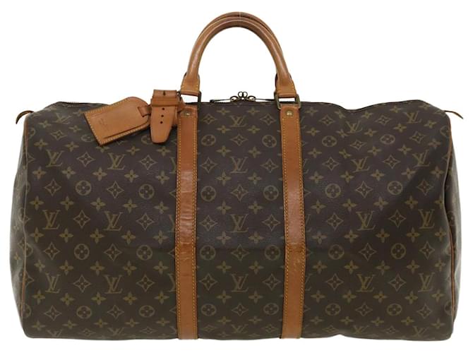 Louis Vuitton Keepall 55 Brown Cloth  ref.744750