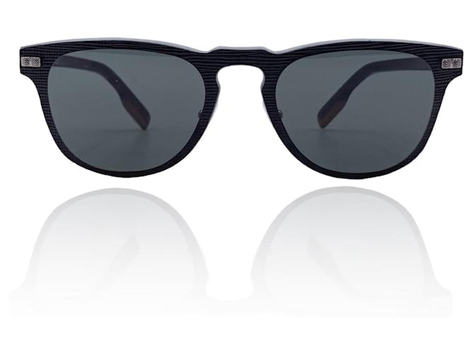 Ermenegildo Zegna Black Unisex Sunglasses EZ 0106 50N 145 MM Acetate  ref.744821