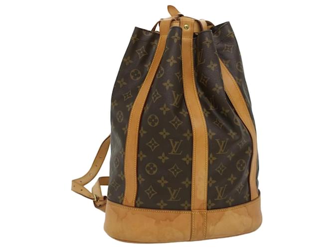 Louis Vuitton Bucket Brown Cloth  ref.744830