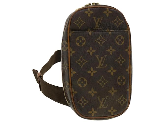 Louis Vuitton Pochette Gange Brown Cloth  ref.744852