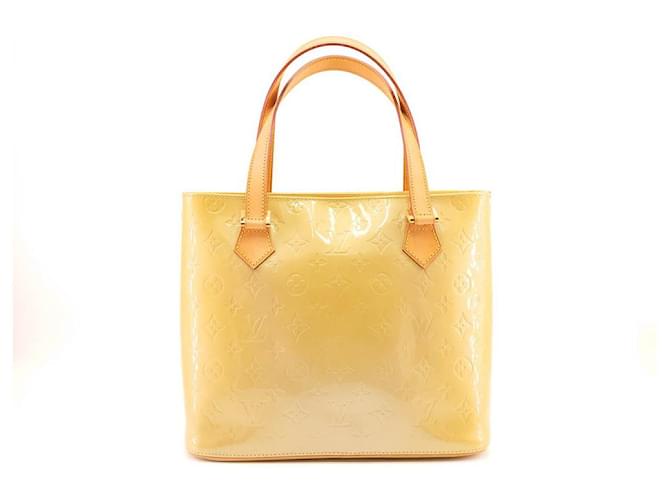 Louis Vuitton Houston Monogram Yellow/Gold Patent Leather Tote