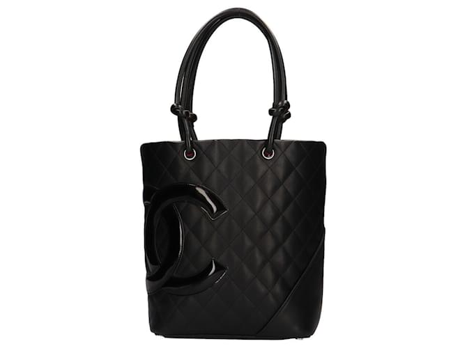 Chanel Cambon Line Black Leather  ref.745070