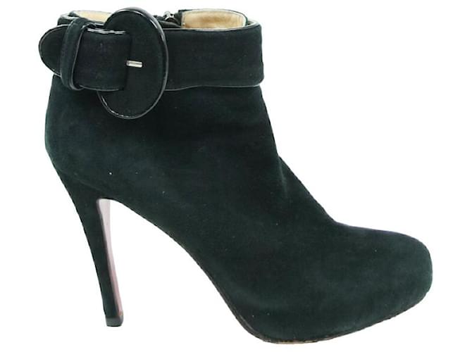 Boots Christian Louboutin 40 Black Leather  ref.745107