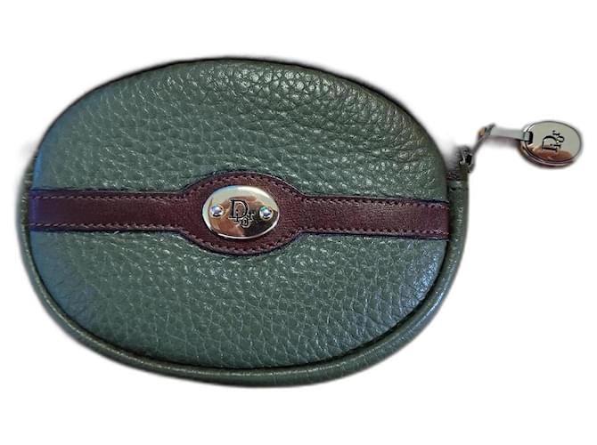 Street Chic Dior Purses, wallets, cases Olive green Leather  ref.745279