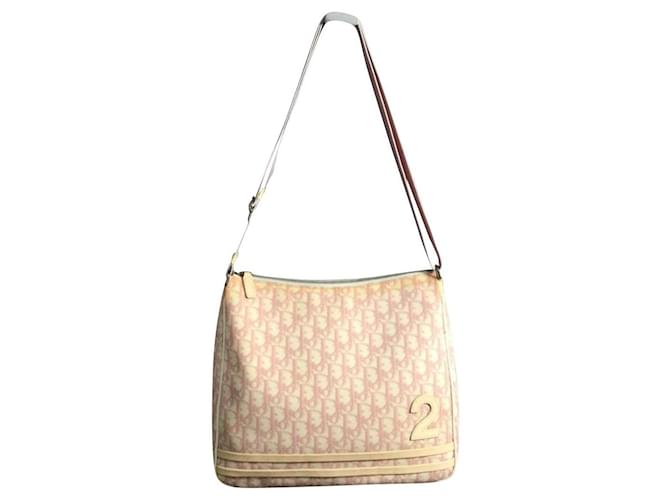 Christian Dior Y2K Girly Non. 2 Trotteur Messager Cuir Rose  ref.745280