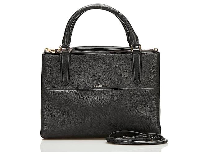 Coach Leather Handbag 28163 Black Pony-style calfskin  ref.745308