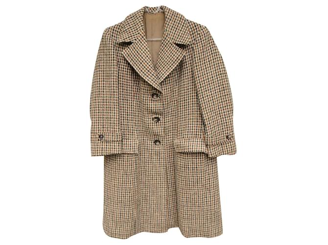 Autre Marque cappotto vintage in Harris Tweed t 38 Marrone  ref.745324