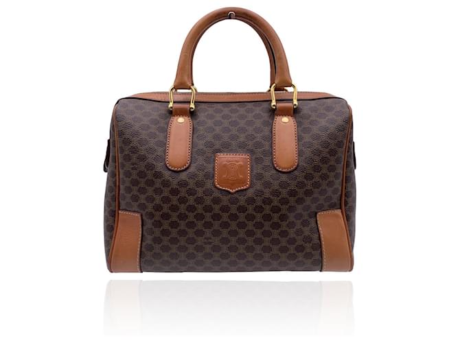 Celine Vintage Macadam Boston Bag - Brown Handle Bags, Handbags