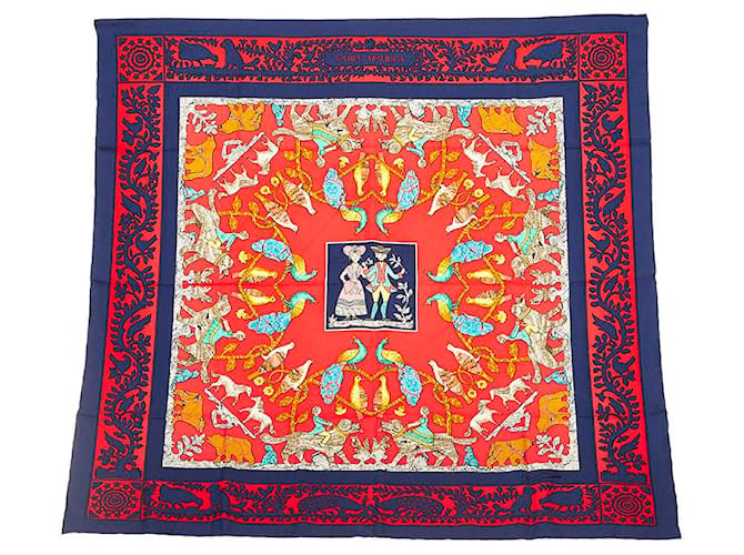 Hermès Early America Silk Scarf Multiple colors Cotton  ref.745403