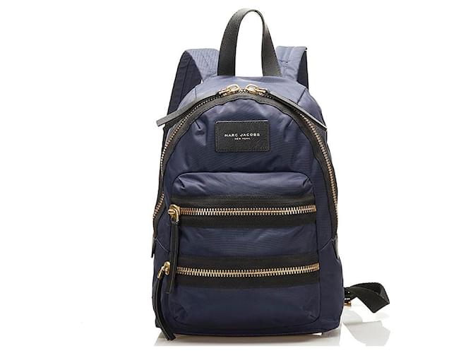 Marc Jacobs Nylon Zip Backpack Blue  ref.745504