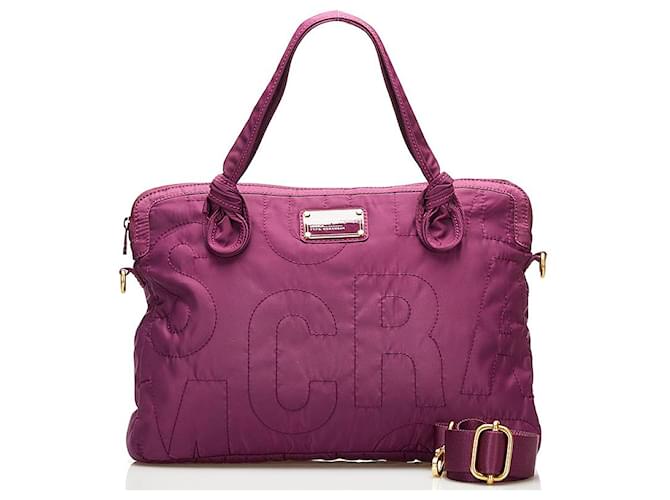 Marc Jacobs Nylon Business Bag Purple Cloth  ref.745505