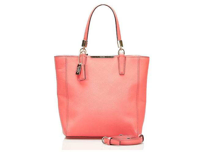 Coach Leather Madison Tote Pink  ref.745523