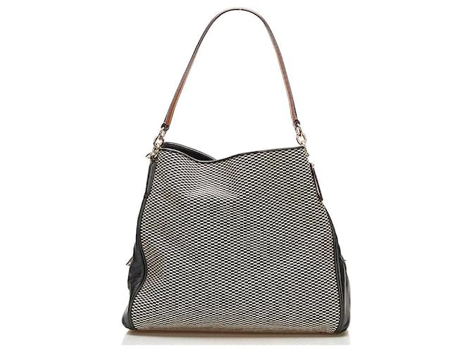 Coach Borsa Jacquard Phoebe Nero Tela  ref.745534