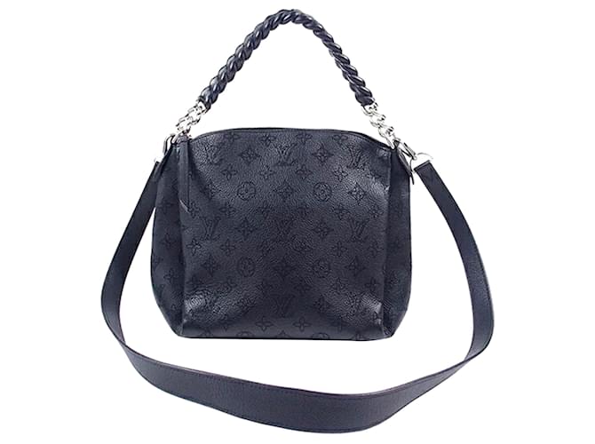 Louis Vuitton Black Monogram Mahina Babylone Chain BB Leather Pony-style  calfskin ref.1034188 - Joli Closet