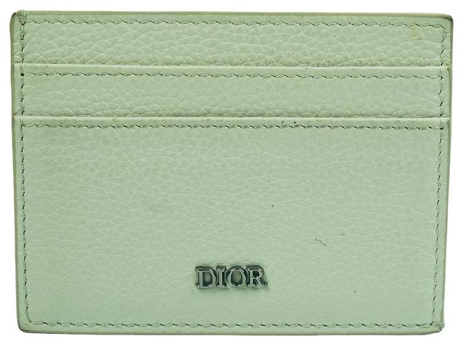 Dior Card Case White Leather