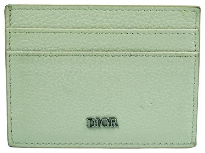 Dior-Kartenhalter Weiß Leder  ref.745647
