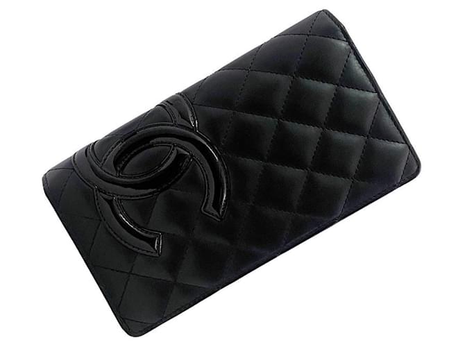 Chanel Cambon Black Leather  ref.745674
