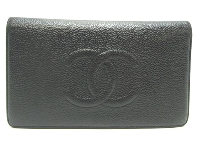 Chanel - Black Leather  ref.745695