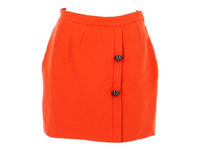 Chloé Skirt suit Orange Wool  ref.745824