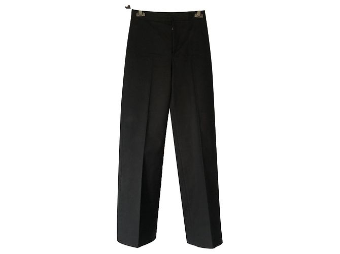 Pantalones negros de algodón Dsquared2 Talla 40