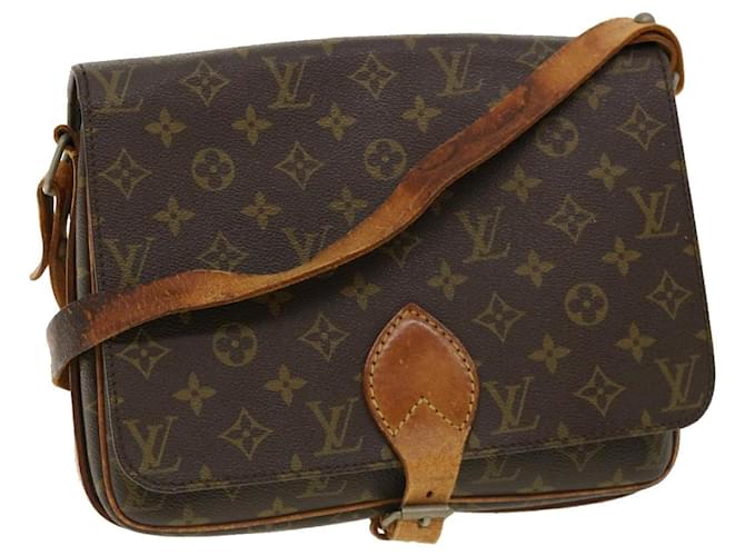 LOUIS VUITTON Monogram Cartouchiere GM Shoulder Bag Vintage M51252 LV yt875