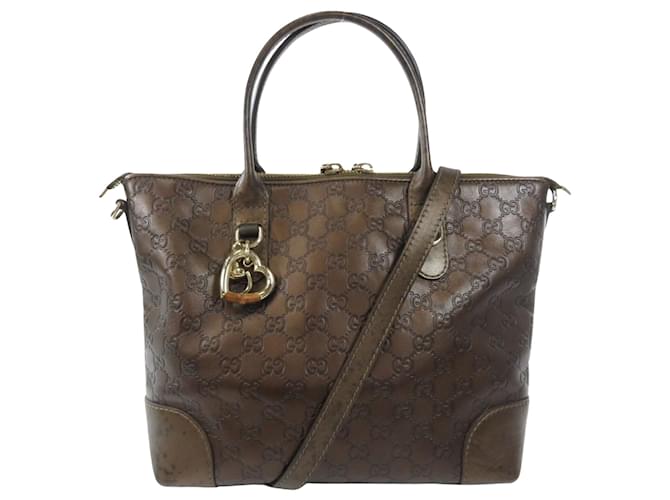 gucci Brown Leather  ref.746417