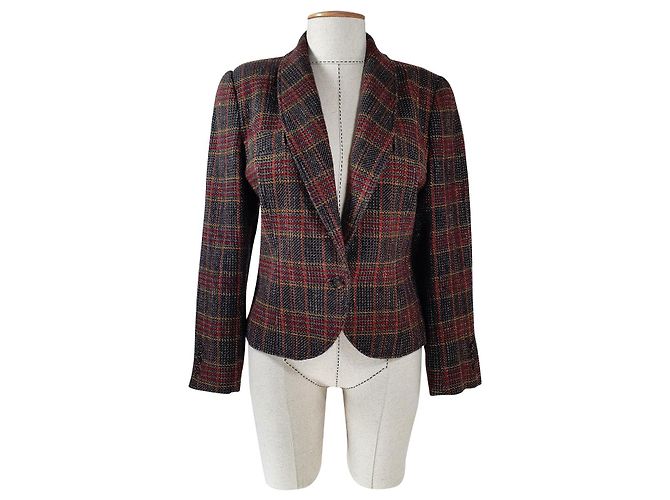 Blazer Etienne Aigner in lana e seta Multicolore