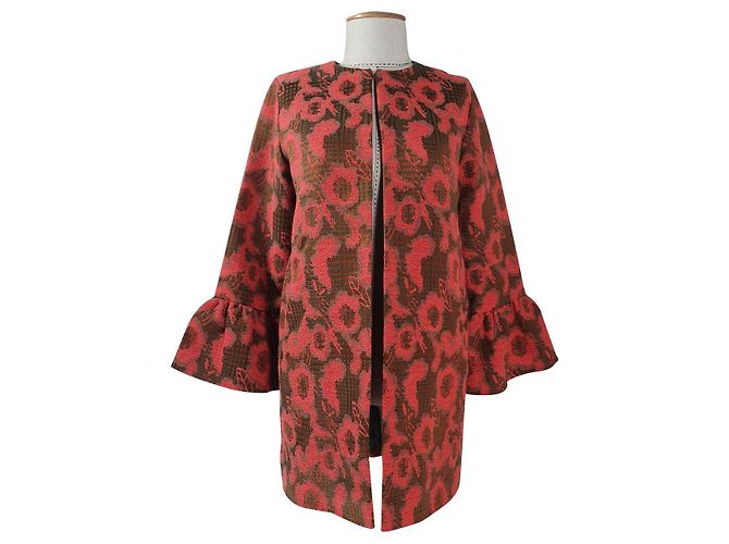Autre Marque Blazer Lungo Heart's Affair Cotone Poliestere Multicolore