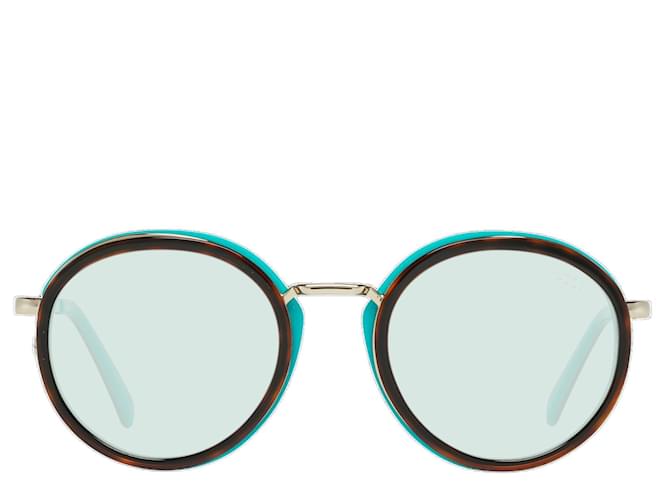 Emilio Pucci Nuovi Occhiali da Sole Donna mod. EP0046-O 4956V 49-20-135 MM Marrone Acetato  ref.746543