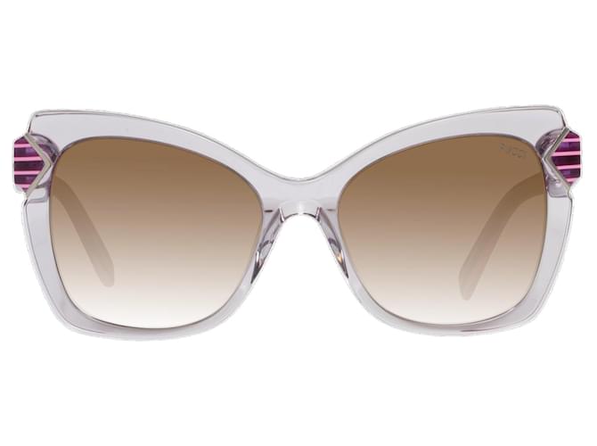 Emilio Pucci Nuovi Occhiali da Sole Donna mod. EP0090 5578F 55-18-140 MM Porpora Acetato  ref.746550