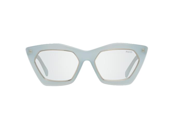 Emilio Pucci Nuovi Occhiali da Sole Donna mod. EP0094 5484V 54-19-140 MM Blu Acetato  ref.746552