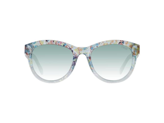 Emilio Pucci Nuovi Occhiali da Sole Donna mod. EP0053 5292W 52-20-140 MM Blu Acetato  ref.746588