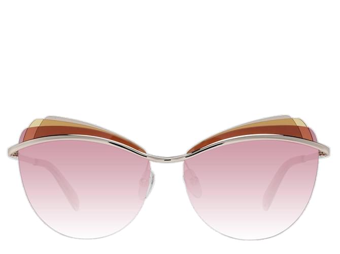 Emilio Pucci Nuovi Occhiali da Sole Donna mod. EP0112 5928T 59-14-140 MM D'oro Acetato  ref.746589