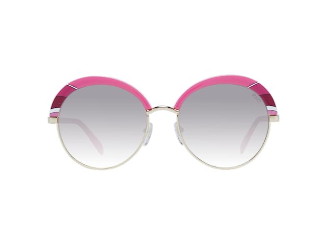 Emilio Pucci Nuovi Occhiali da Sole Donna mod. EP0102 5777T 57-18-140 MM Blu Acetato  ref.746603