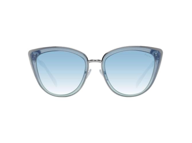 Emilio Pucci Nuovi Occhiali da Sole Donna mod. EP0092 5586X 55-19-140 MM Blu Acetato  ref.746607