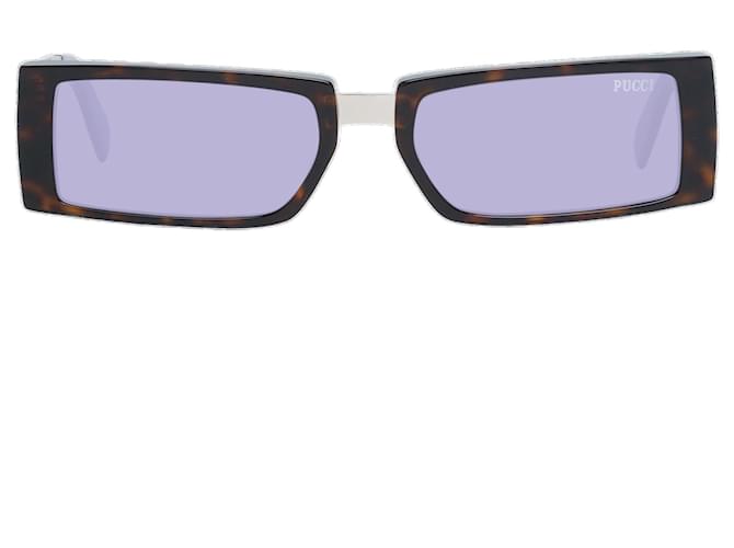 Emilio Pucci Nuovi Occhiali da Sole Donna mod. EP0126 5352Y 53-17-140 MM Marrone Acetato  ref.746609