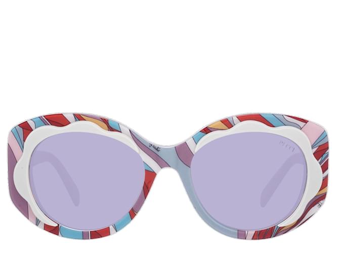 Emilio Pucci Nuovi Occhiali da Sole Donna mod. EP0136 5380S 53-19-140 MM Porpora Acetato  ref.746651