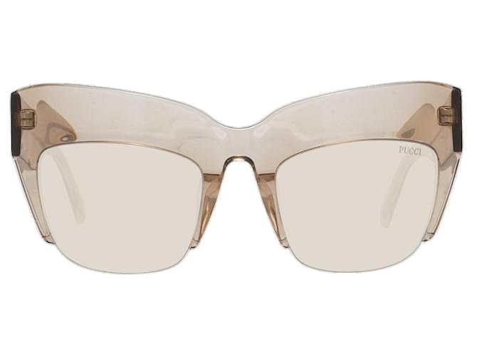 Emilio Pucci Nuovi Occhiali da Sole Donna mod. EP0138 5245E 52-22-145 MM Marrone Acetato  ref.746654