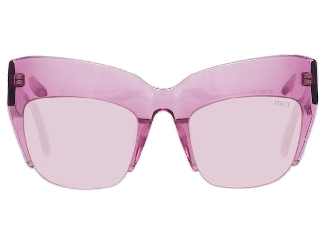 Emilio Pucci Nuovi Occhiali da Sole Donna mod. EP0138 5275Y 52-22-145 MM Porpora Acetato  ref.746655