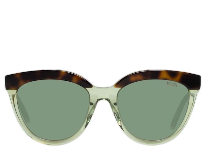 Emilio Pucci Nuovi Occhiali da Sole Donna mod. EP0085 5456K Marrone Acetato  ref.746661