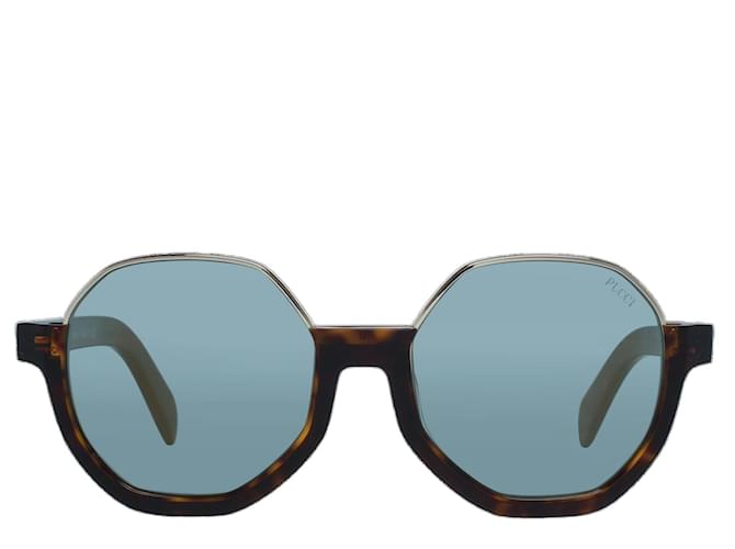 Emilio Pucci Nuovi Occhiali da Sole Donna mod. EP0089 5552X 55-19-145 MM Marrone Acetato  ref.746666