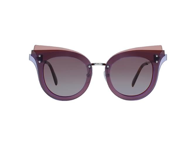 Emilio Pucci Nuovi Occhiali da Sole Donna mod. EP0104 6680T 66-15-140 MM Porpora Acetato  ref.746667