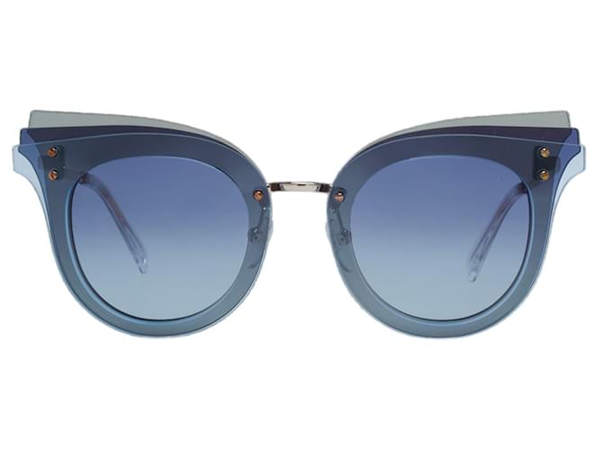 Emilio Pucci Nuovi Occhiali da Sole Donna mod. EP0104 6692W 66-15-140 MM Blu Acetato  ref.746670