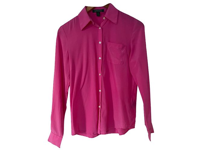 Camicia Lauren Ralph Lauren in seta rosa
