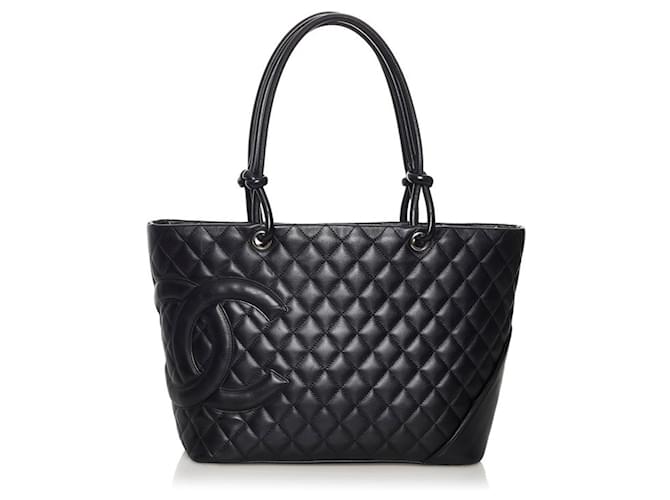 Chanel Cambon Line Black Leather  ref.746709