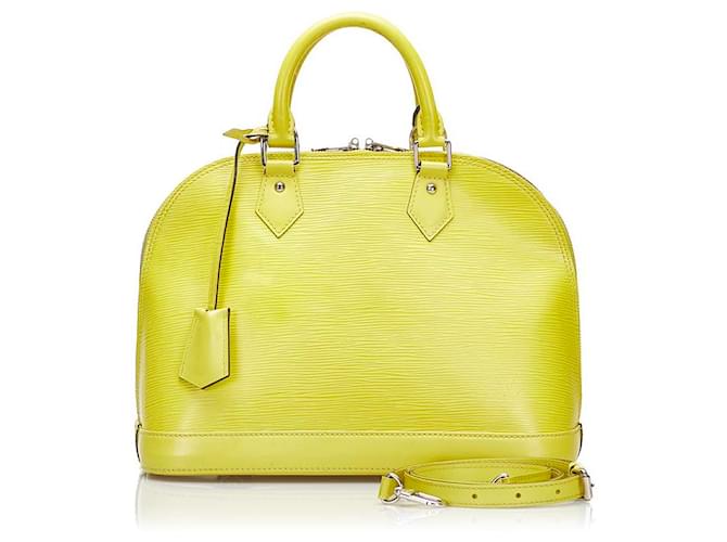 Louis Vuitton Alma Yellow Leather  ref.746796
