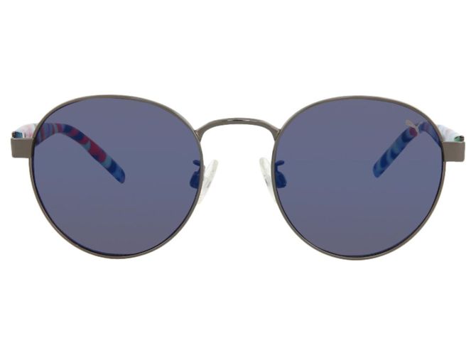 Puma Sonnenbrille mit rundem Rahmen aus Metall