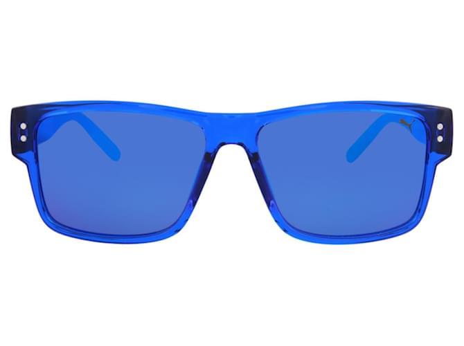 Gafas de sol inyectadas con montura cuadrada Puma Azul  ref.746979