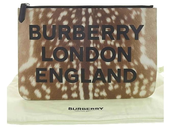 BURBERRY Brown Leather  ref.747156